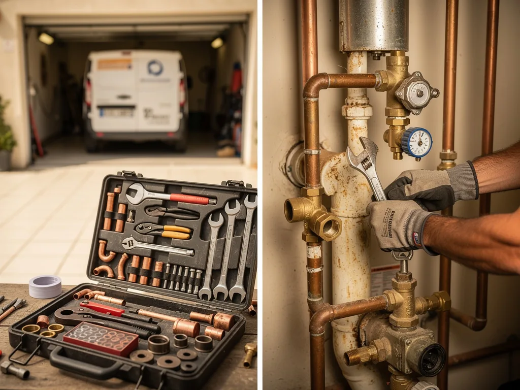 Intervention professionnelle à plombierbrunoy